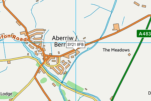 SY21 8FB map - OS VectorMap District (Ordnance Survey)