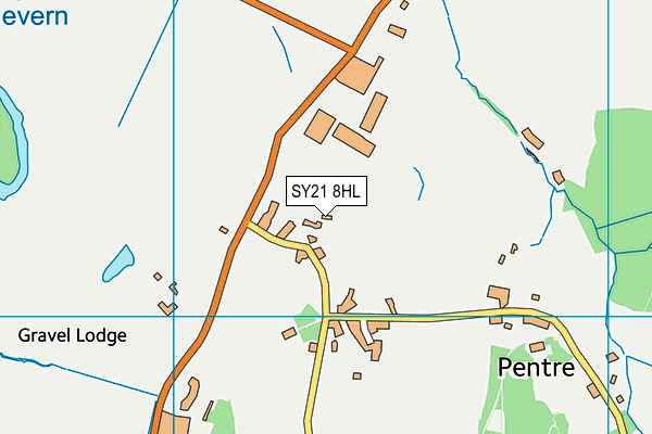 SY21 8HL map - OS VectorMap District (Ordnance Survey)