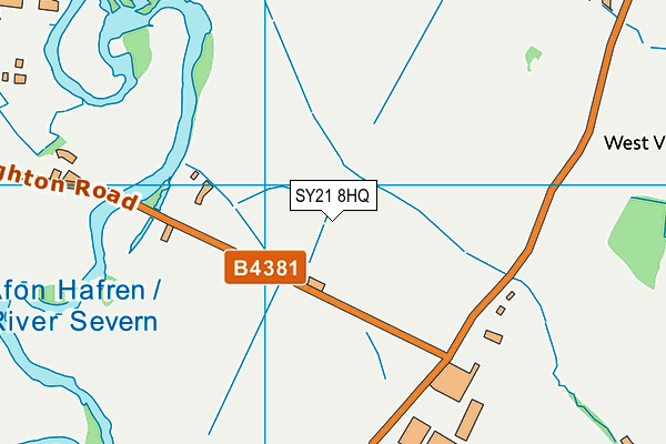 SY21 8HQ map - OS VectorMap District (Ordnance Survey)