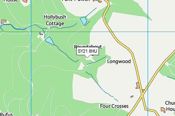 SY21 8HU map - OS VectorMap District (Ordnance Survey)