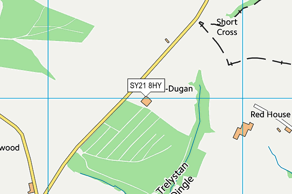 SY21 8HY map - OS VectorMap District (Ordnance Survey)