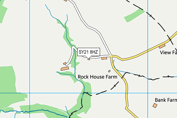 SY21 8HZ map - OS VectorMap District (Ordnance Survey)