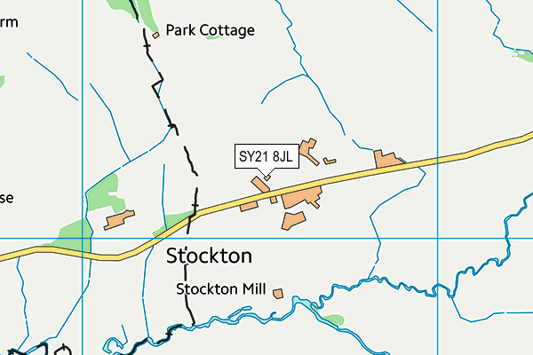 SY21 8JL map - OS VectorMap District (Ordnance Survey)