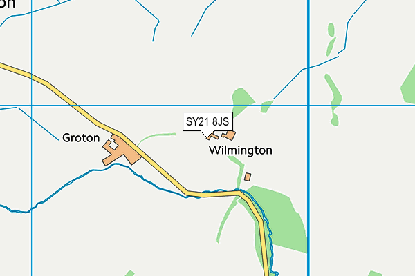 SY21 8JS map - OS VectorMap District (Ordnance Survey)