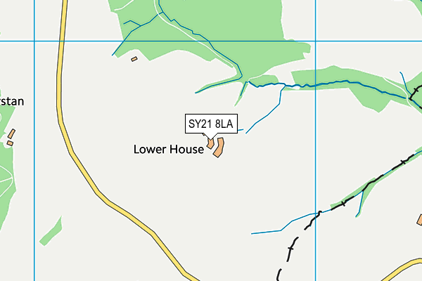 SY21 8LA map - OS VectorMap District (Ordnance Survey)