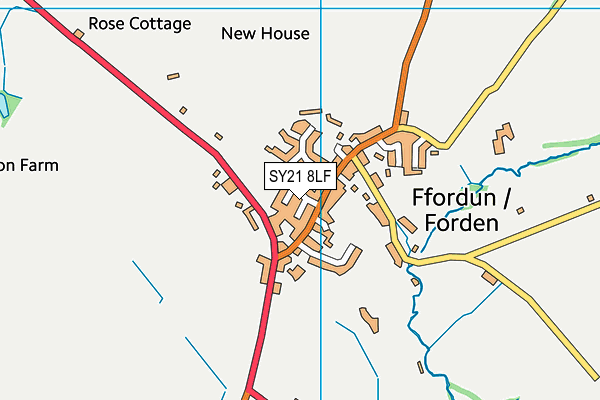 SY21 8LF map - OS VectorMap District (Ordnance Survey)