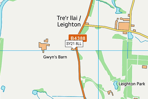 SY21 8LL map - OS VectorMap District (Ordnance Survey)