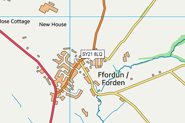 SY21 8LQ map - OS VectorMap District (Ordnance Survey)