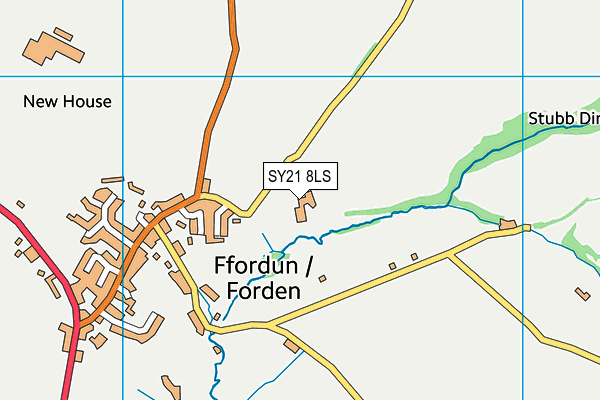 SY21 8LS map - OS VectorMap District (Ordnance Survey)