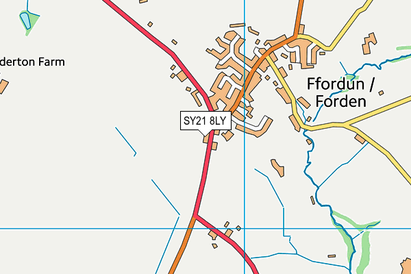 SY21 8LY map - OS VectorMap District (Ordnance Survey)