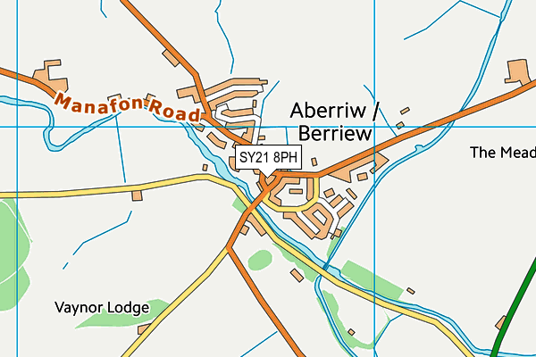 SY21 8PH map - OS VectorMap District (Ordnance Survey)