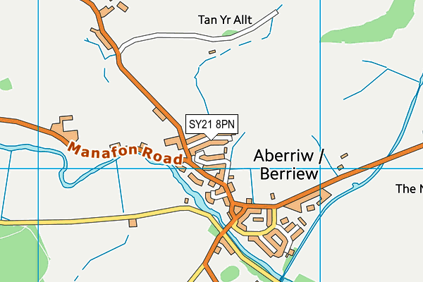 SY21 8PN map - OS VectorMap District (Ordnance Survey)