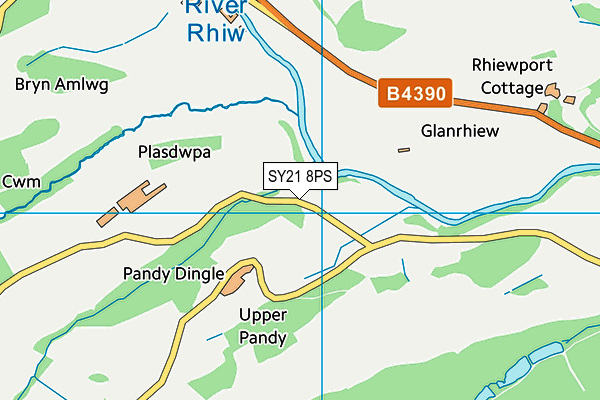 SY21 8PS map - OS VectorMap District (Ordnance Survey)