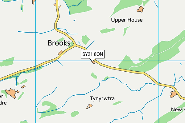 SY21 8QN map - OS VectorMap District (Ordnance Survey)