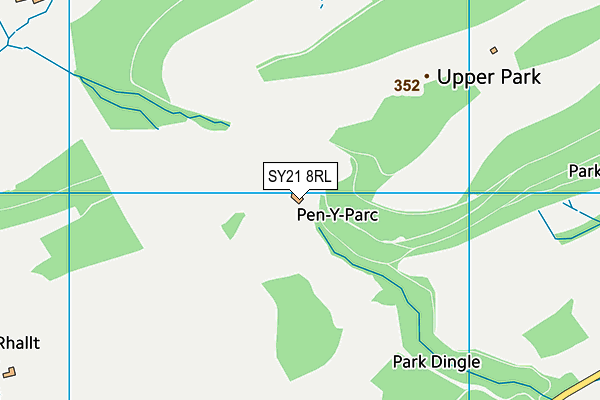 SY21 8RL map - OS VectorMap District (Ordnance Survey)