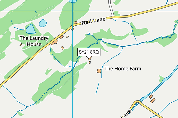 SY21 8RQ map - OS VectorMap District (Ordnance Survey)