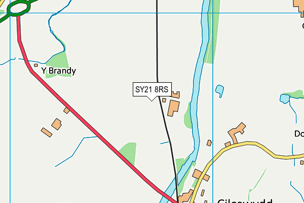 SY21 8RS map - OS VectorMap District (Ordnance Survey)