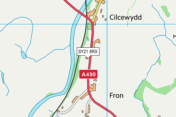 SY21 8RX map - OS VectorMap District (Ordnance Survey)