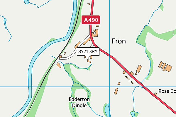 SY21 8RY map - OS VectorMap District (Ordnance Survey)