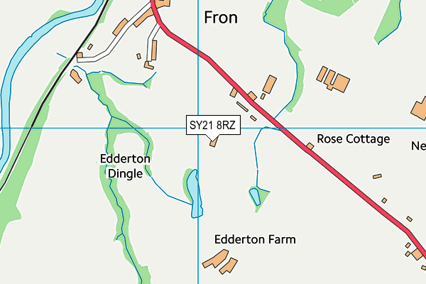 SY21 8RZ map - OS VectorMap District (Ordnance Survey)