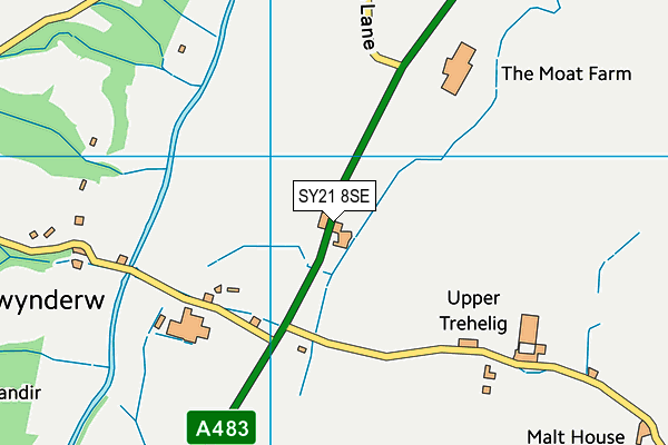 SY21 8SE map - OS VectorMap District (Ordnance Survey)