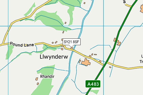 SY21 8SF map - OS VectorMap District (Ordnance Survey)