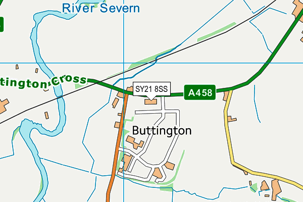 SY21 8SS map - OS VectorMap District (Ordnance Survey)