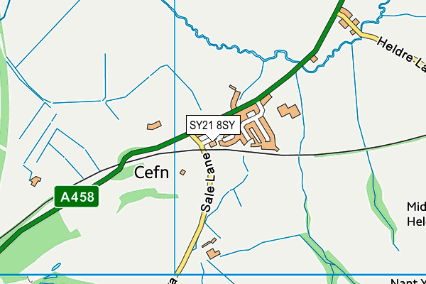 SY21 8SY map - OS VectorMap District (Ordnance Survey)