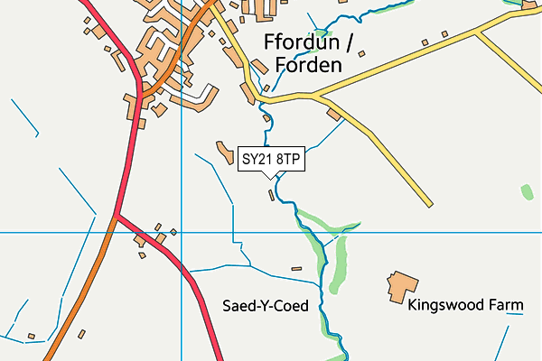 SY21 8TP map - OS VectorMap District (Ordnance Survey)