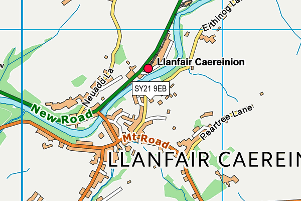 SY21 9EB map - OS VectorMap District (Ordnance Survey)