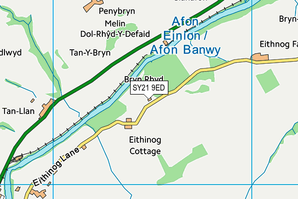 SY21 9ED map - OS VectorMap District (Ordnance Survey)