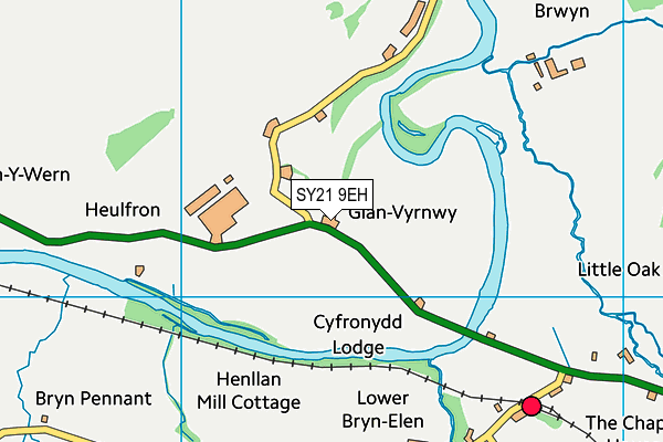 SY21 9EH map - OS VectorMap District (Ordnance Survey)