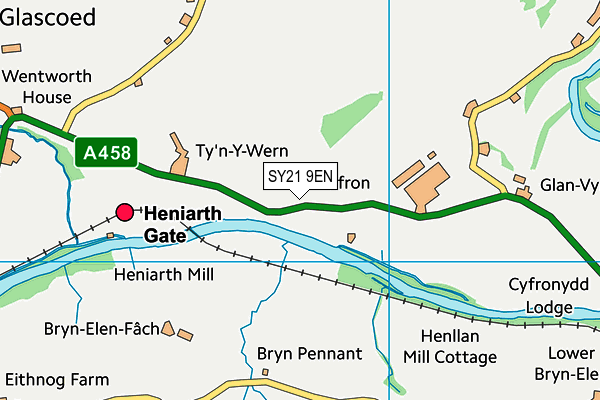 SY21 9EN map - OS VectorMap District (Ordnance Survey)