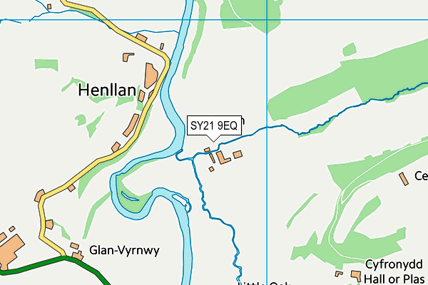 SY21 9EQ map - OS VectorMap District (Ordnance Survey)