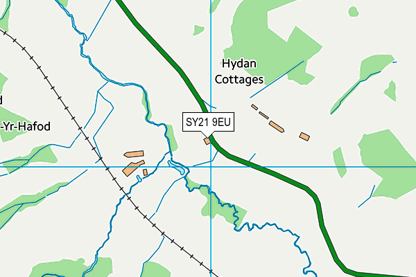 SY21 9EU map - OS VectorMap District (Ordnance Survey)