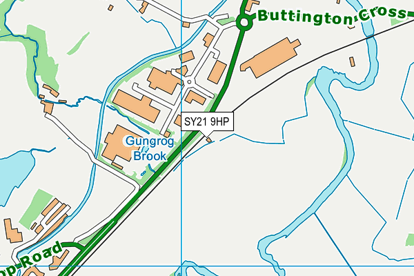 SY21 9HP map - OS VectorMap District (Ordnance Survey)