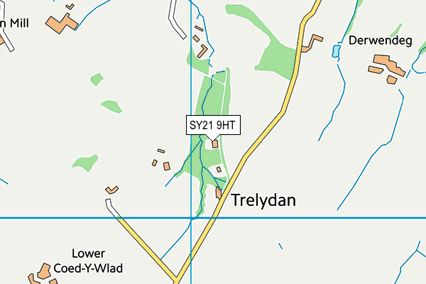 SY21 9HT map - OS VectorMap District (Ordnance Survey)