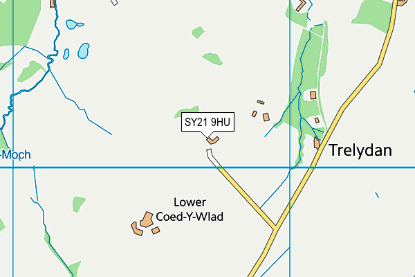 SY21 9HU map - OS VectorMap District (Ordnance Survey)