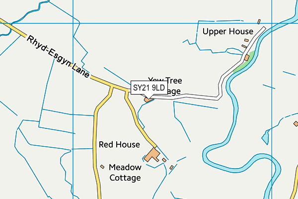 SY21 9LD map - OS VectorMap District (Ordnance Survey)