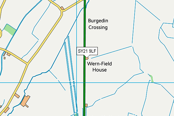 SY21 9LF map - OS VectorMap District (Ordnance Survey)