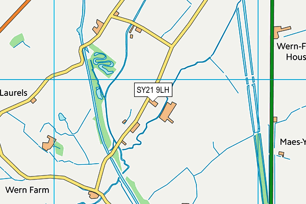 SY21 9LH map - OS VectorMap District (Ordnance Survey)