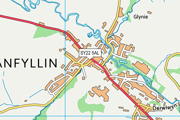 SY22 5AL map - OS VectorMap District (Ordnance Survey)