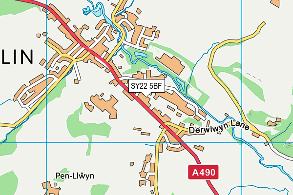 Map of LLWYN HOMES LIMITED at district scale