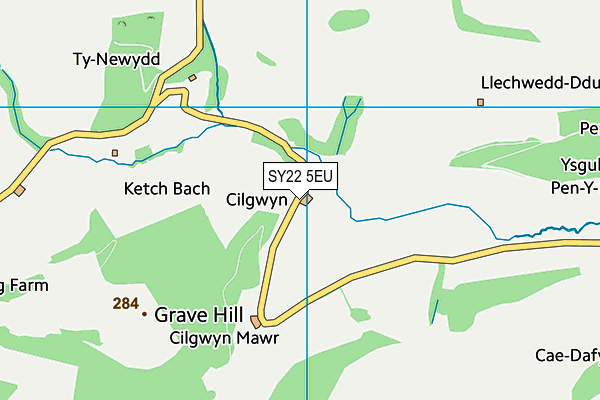 SY22 5EU map - OS VectorMap District (Ordnance Survey)