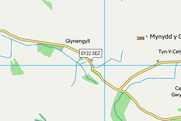 SY22 5EZ map - OS VectorMap District (Ordnance Survey)