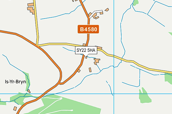 SY22 5HA map - OS VectorMap District (Ordnance Survey)