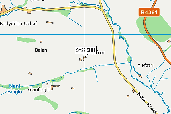 SY22 5HH map - OS VectorMap District (Ordnance Survey)