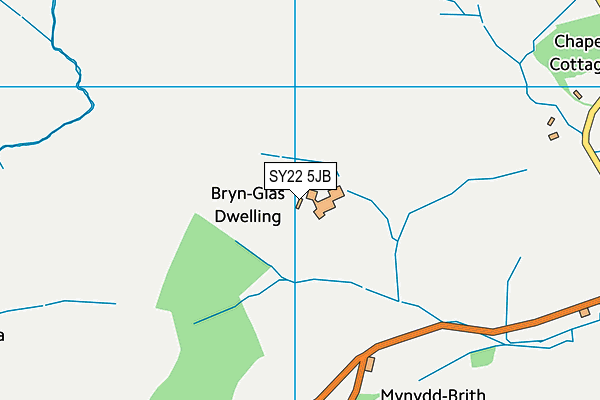 SY22 5JB map - OS VectorMap District (Ordnance Survey)