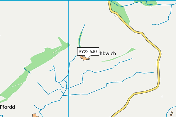 SY22 5JG map - OS VectorMap District (Ordnance Survey)