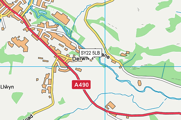 SY22 5LB map - OS VectorMap District (Ordnance Survey)